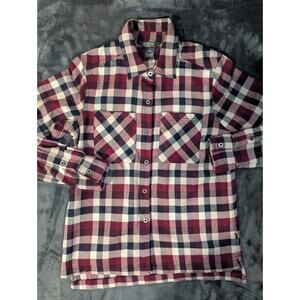 Outdoor Research Flannel Women's XS Red Plaid Button-Up Shacket Soft